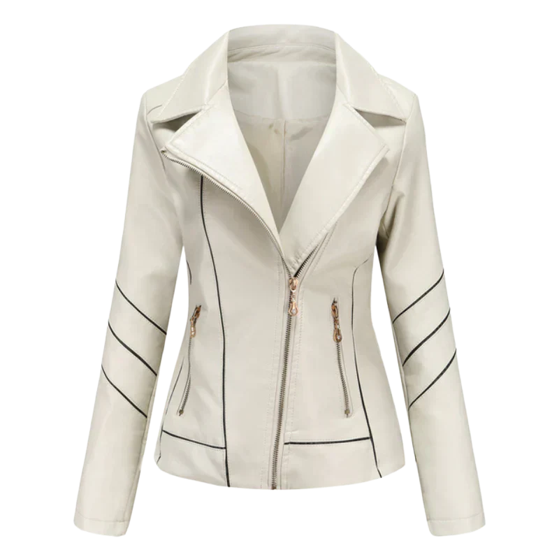 Hannie - elegant leather jacket for a sophisticated look