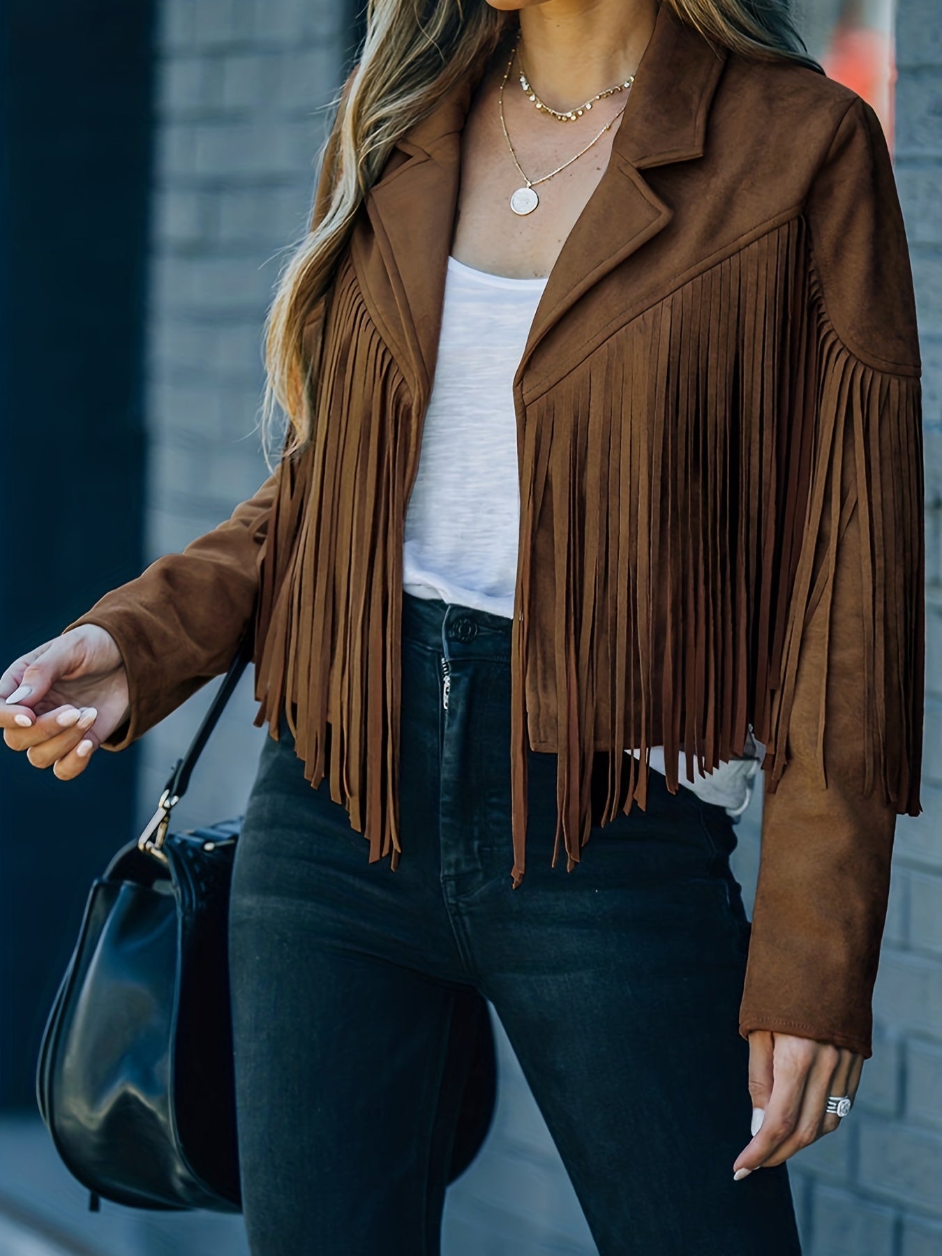 Hedwig - jakke med frynser i western-stil