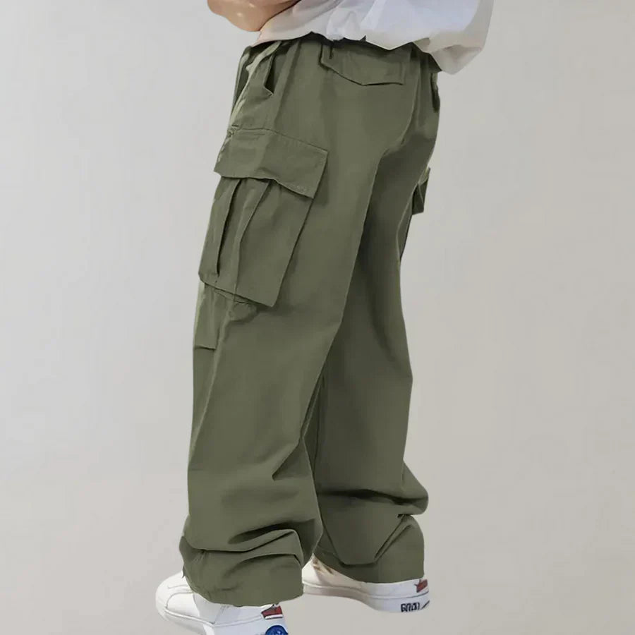 Asger - fashionable straight-leg cargo pants for men