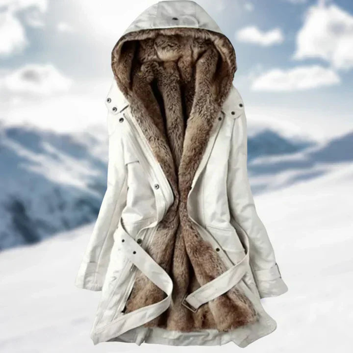 Scheen - lang vinterfrakke til kvinder med et chikt look
