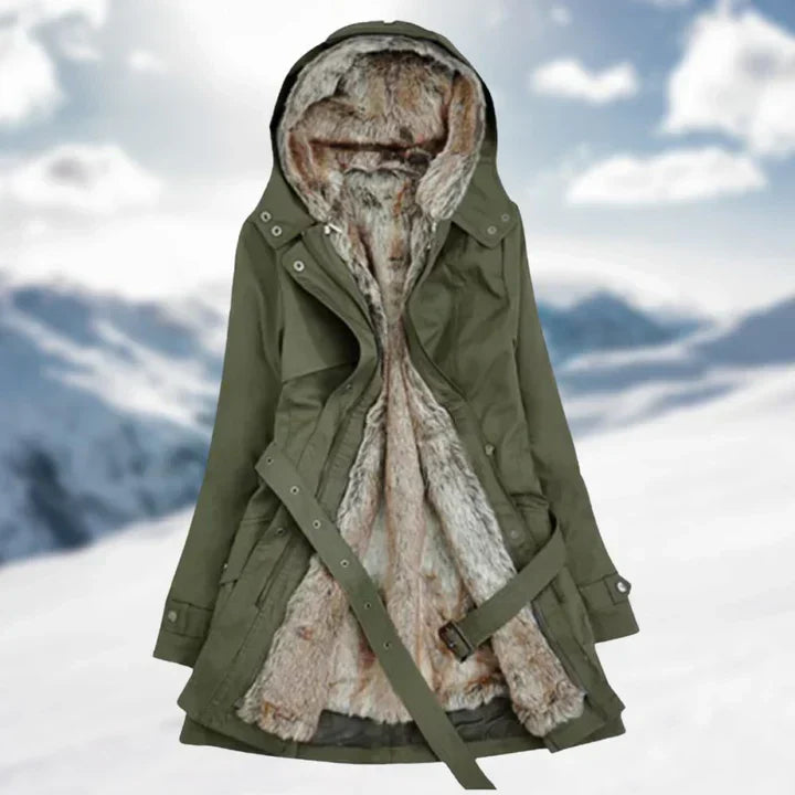Scheen - lang vinterfrakke til kvinder med et chikt look
