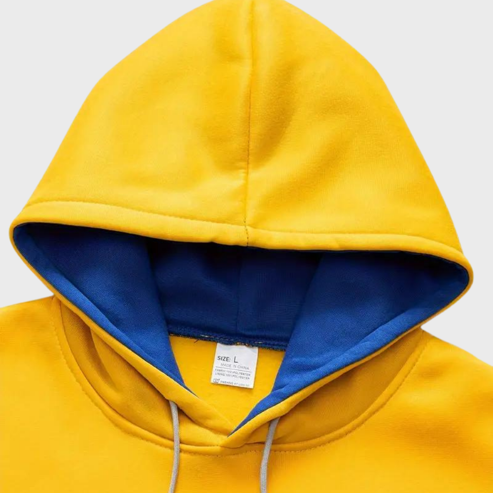 Stylish hoodie for men with adjustable hood - Niels