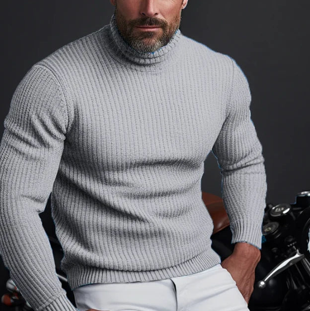 Højkvalitets designer rullekrave sweater til mænd