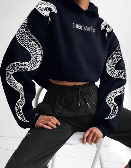 Zuri - printed cotton hoodie