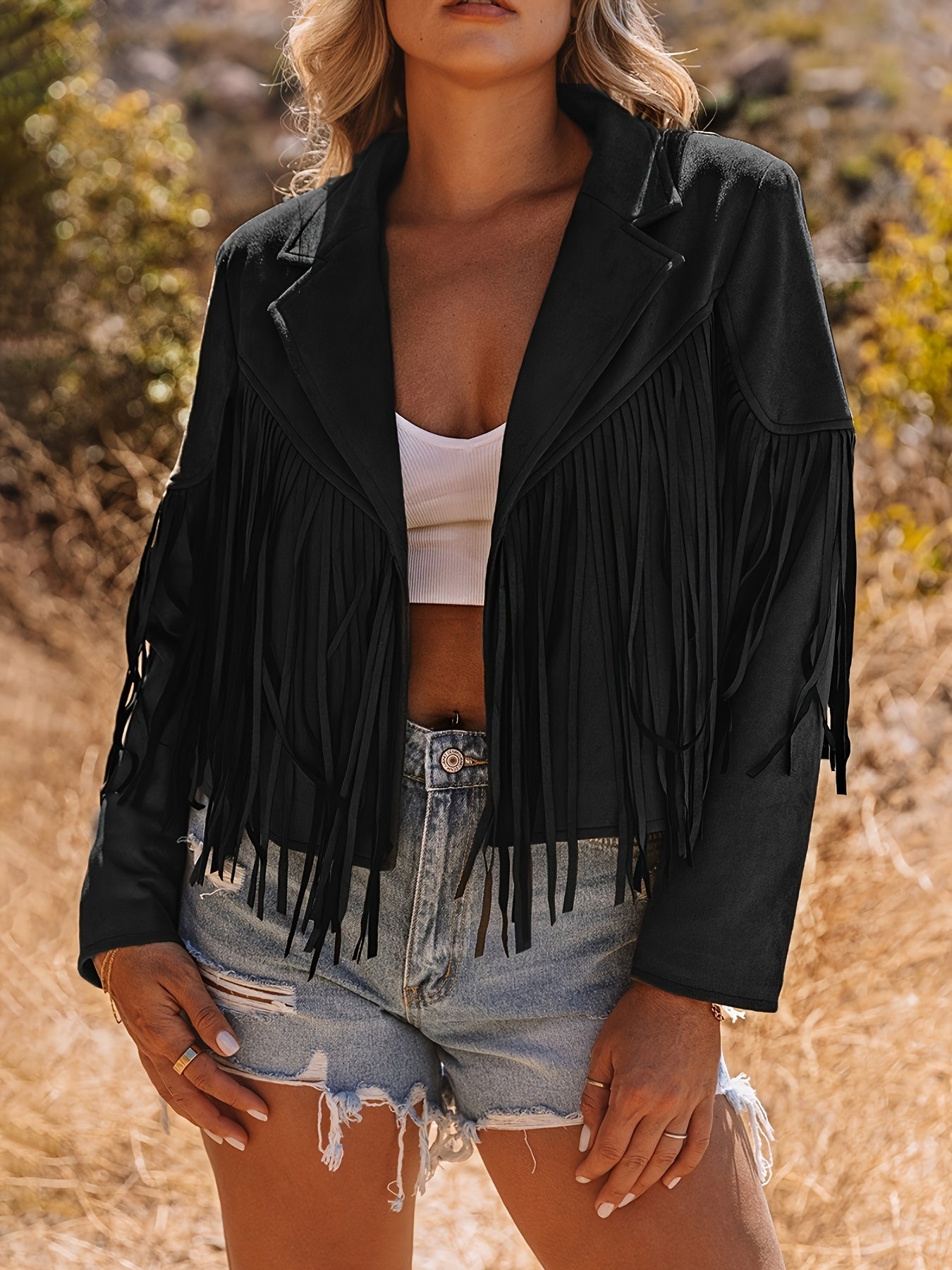 Hedwig - western-style fringed jacket