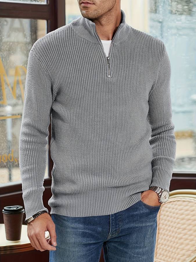 Alpha zip pullover - stilfuld elegance og alsidighed
