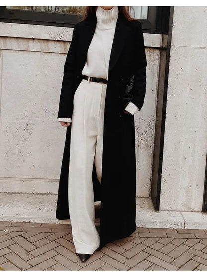 Muriel - black casual winter coat