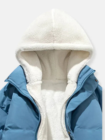 Warm women's winter jacket with zipper – weatherproof all-rounder