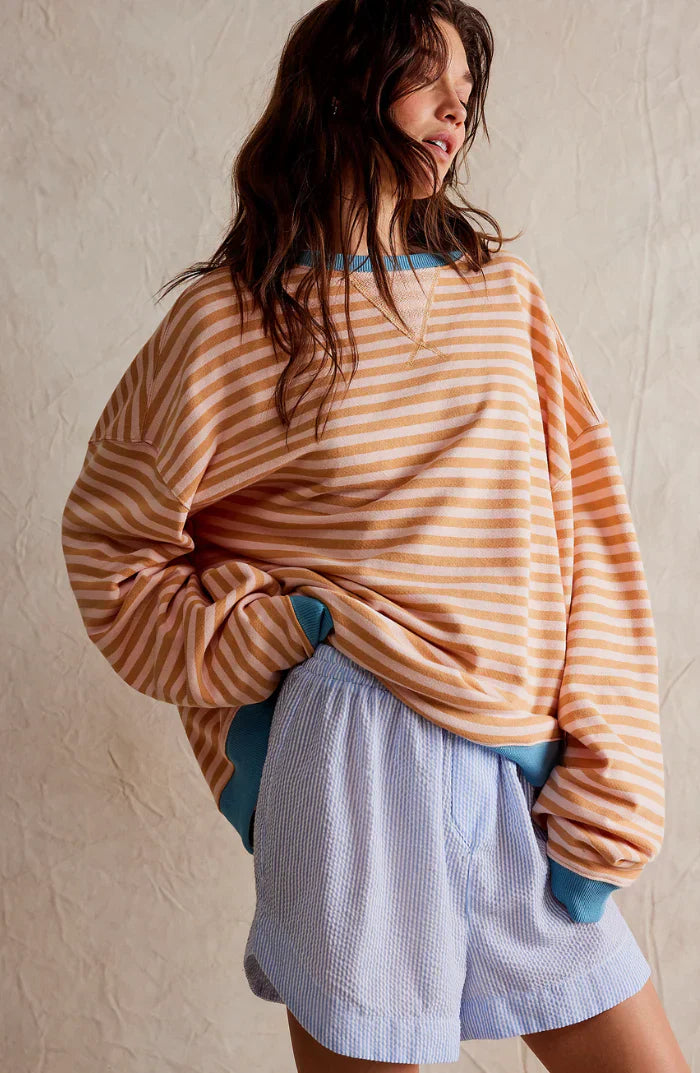 Lena - stribet oversize sweater