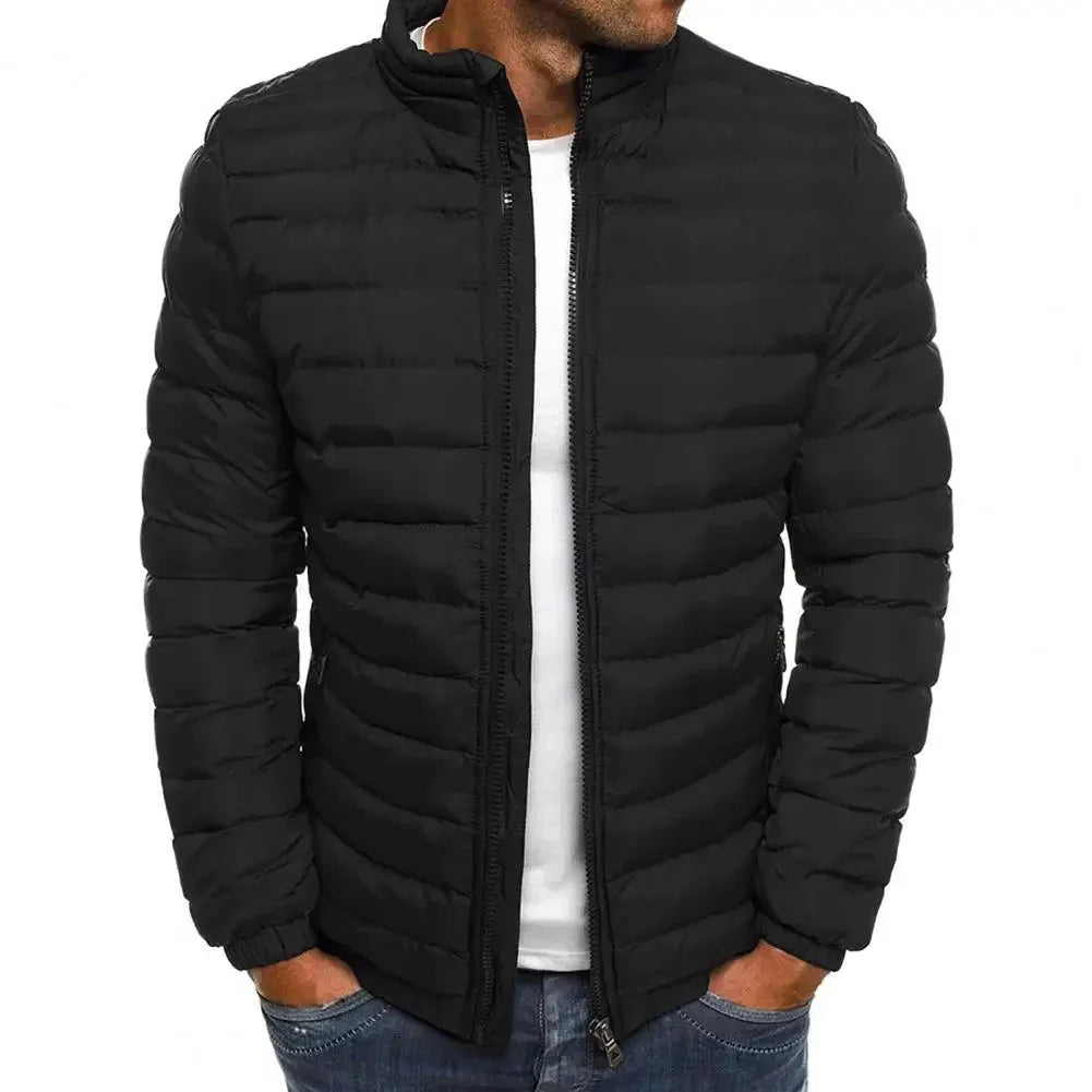 Men's quilted jacket for winter – warm & durable