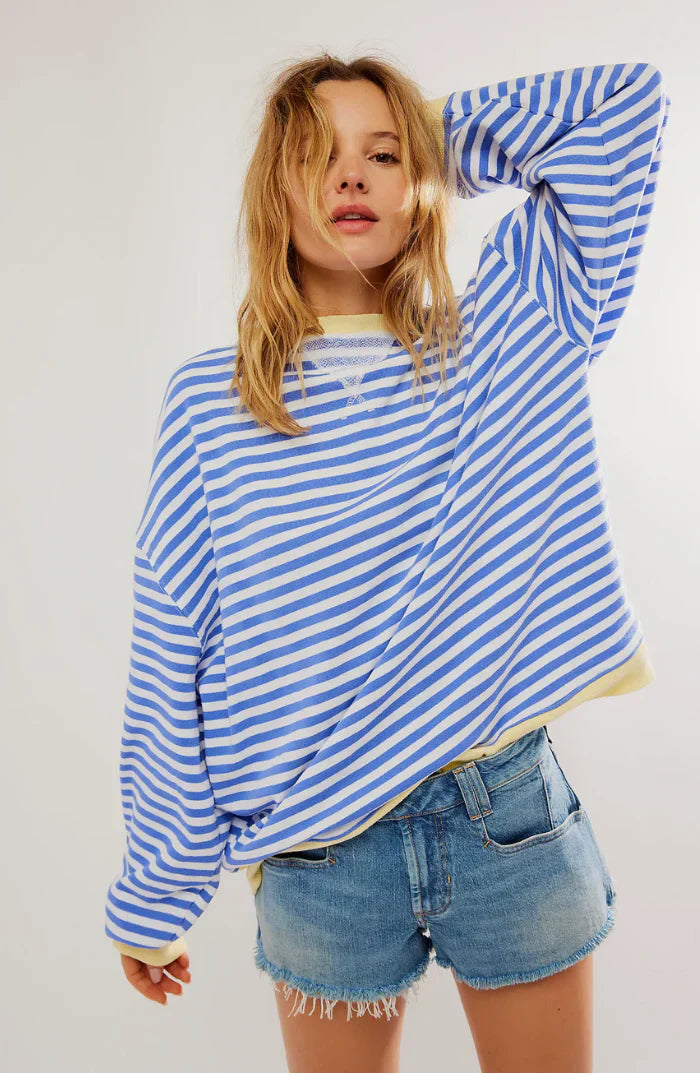 Lena - stribet oversize sweater