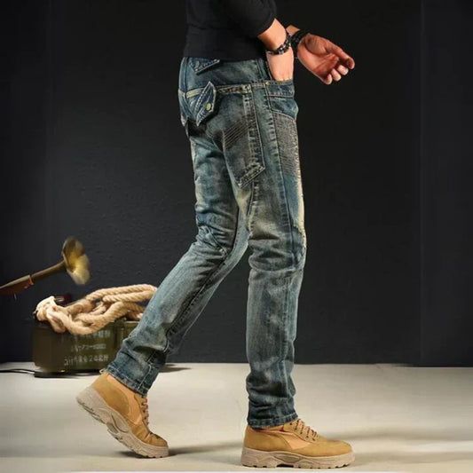 Johannes - klassiske denimjeans med lapper