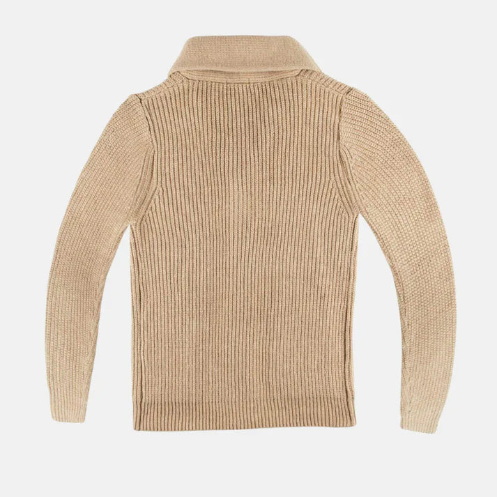 Morten – wool coat with shawl collar and button closure