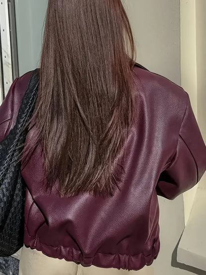 Cassidy – stilfuld, oversize læderjakke