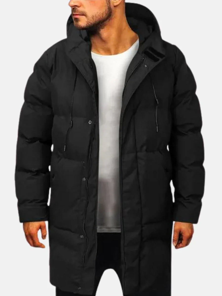 Men's parka with zipper – classic transitional parka