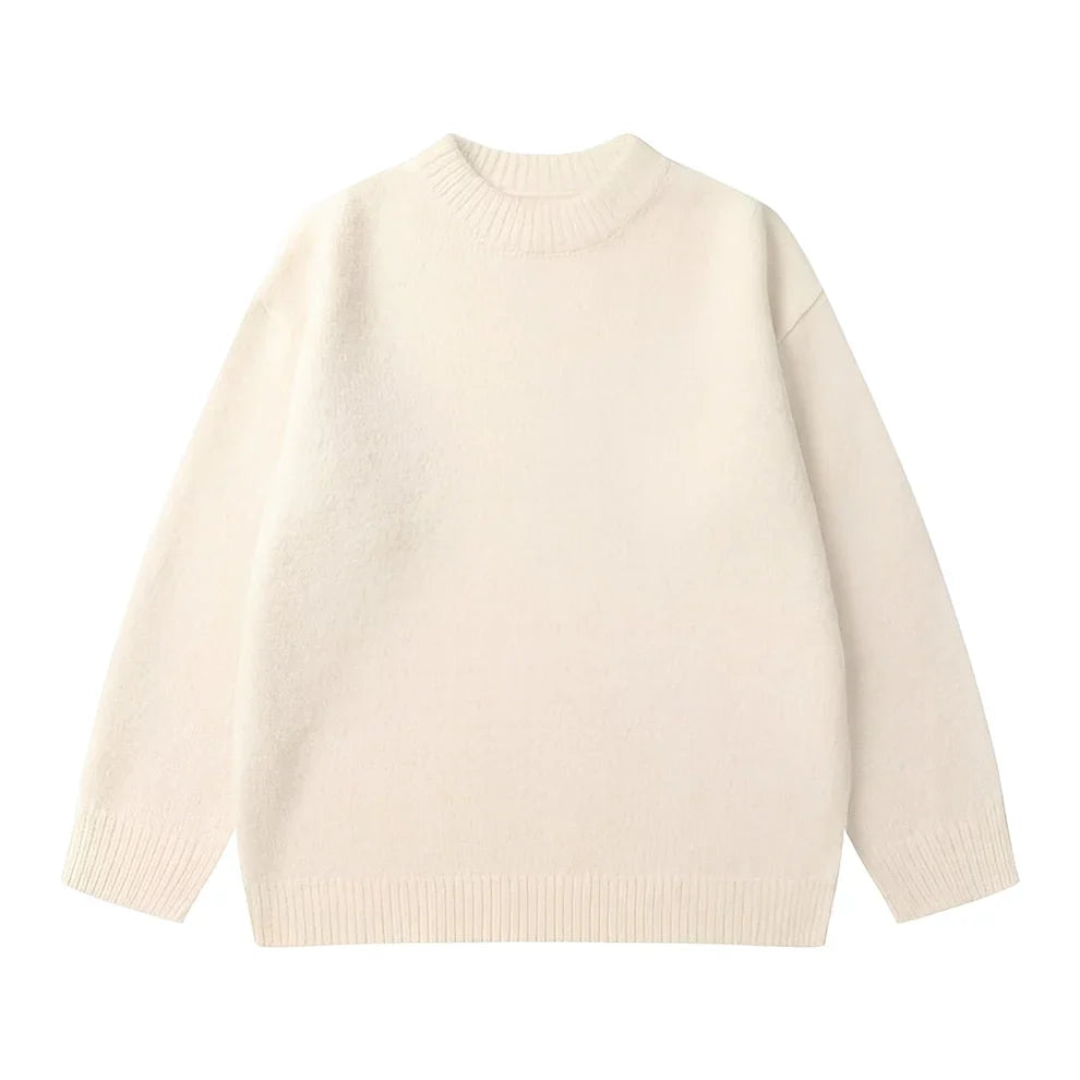 Olyvia – loose-fitting knit sweater in a simple design