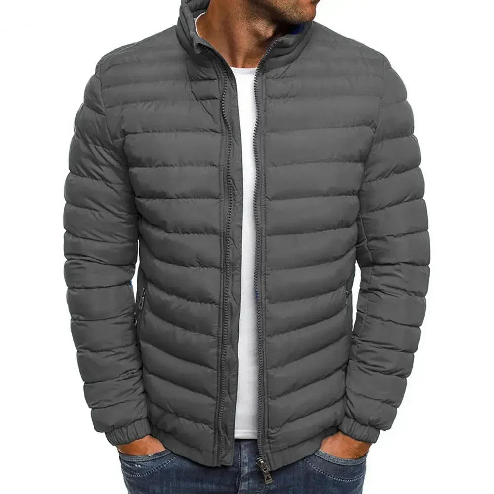 Men's quilted jacket for winter – warm & durable