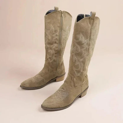 Stylish high cowboy boots for women – ideal for winter