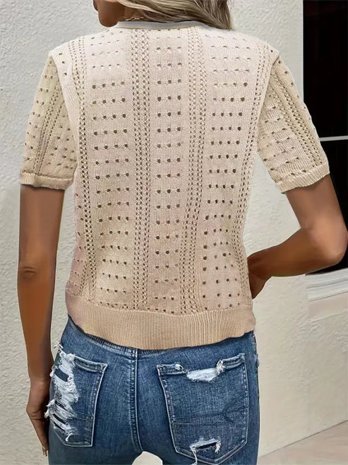 Mona - alsidig, komfortabel, elegant cardigan med v-hals til kvinder