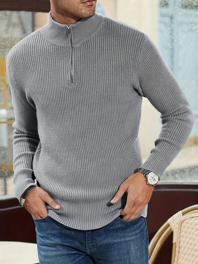 Alpha zip pullover - stilfuld elegance og alsidighed