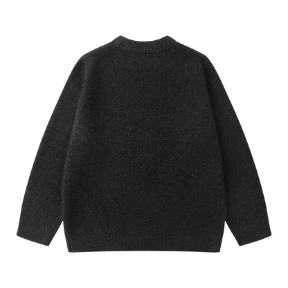 Olyvia – loose-fitting knit sweater in a simple design