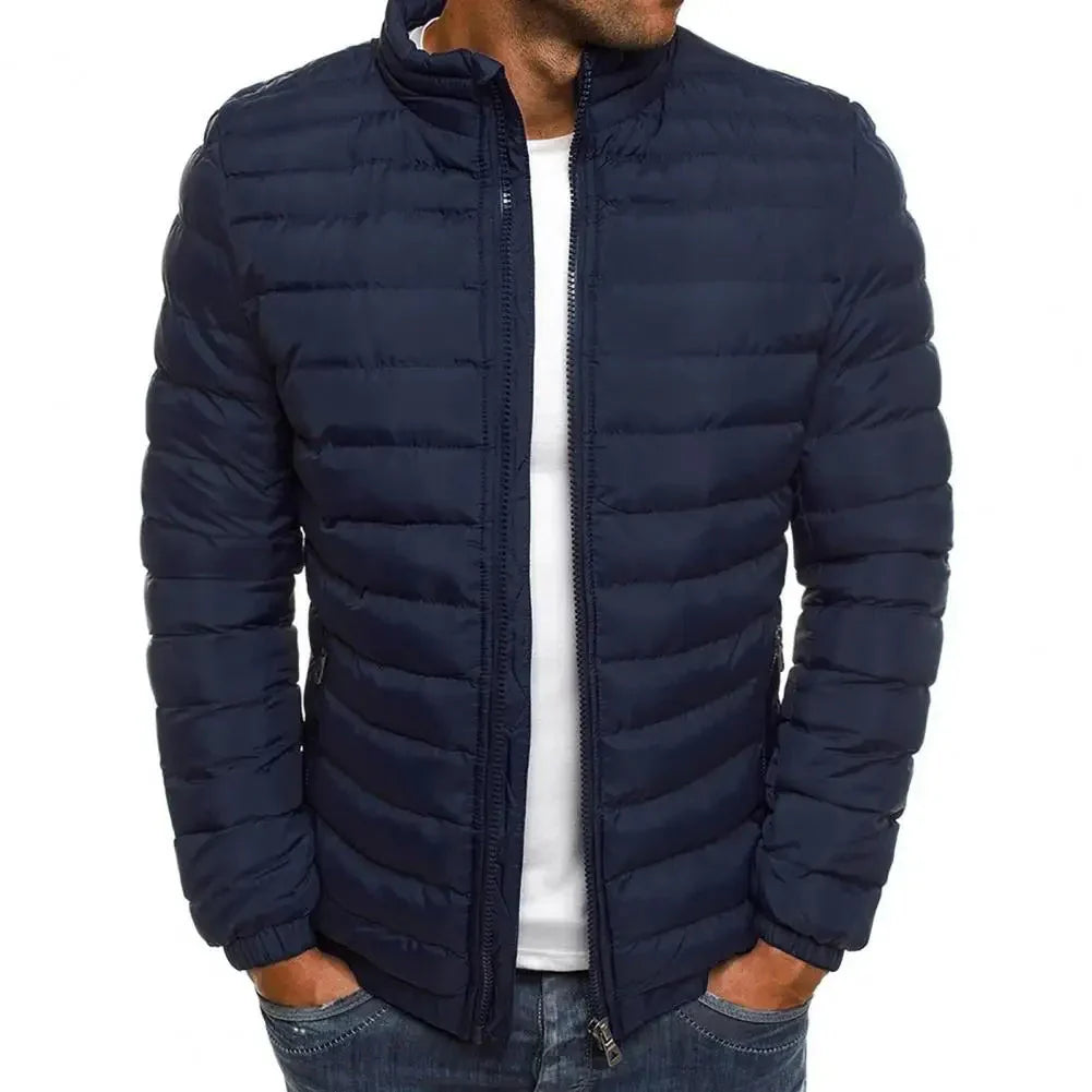 Men's quilted jacket for winter – warm & durable