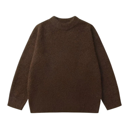 Olyvia – loose-fitting knit sweater in a simple design