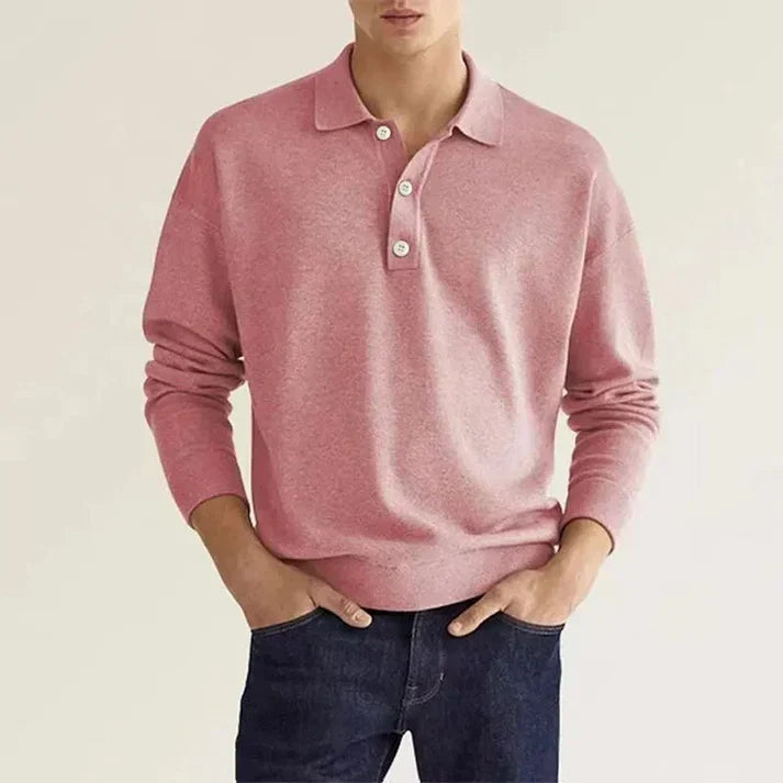Elias -langærmet poloshirt