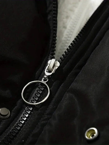 Warm women's winter jacket with zipper – weatherproof all-rounder