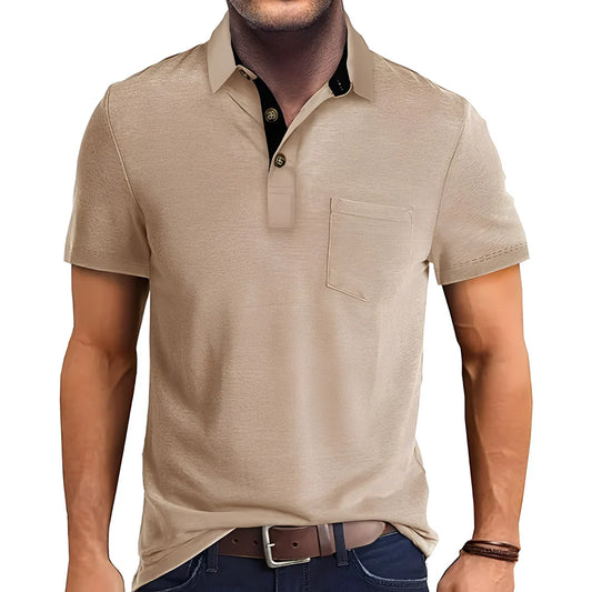 Abner retro short-sleeve polo shirt – men