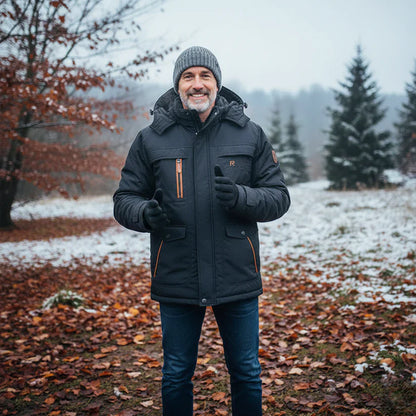 Anders – windproof, lined winter jacket with hood and pockets