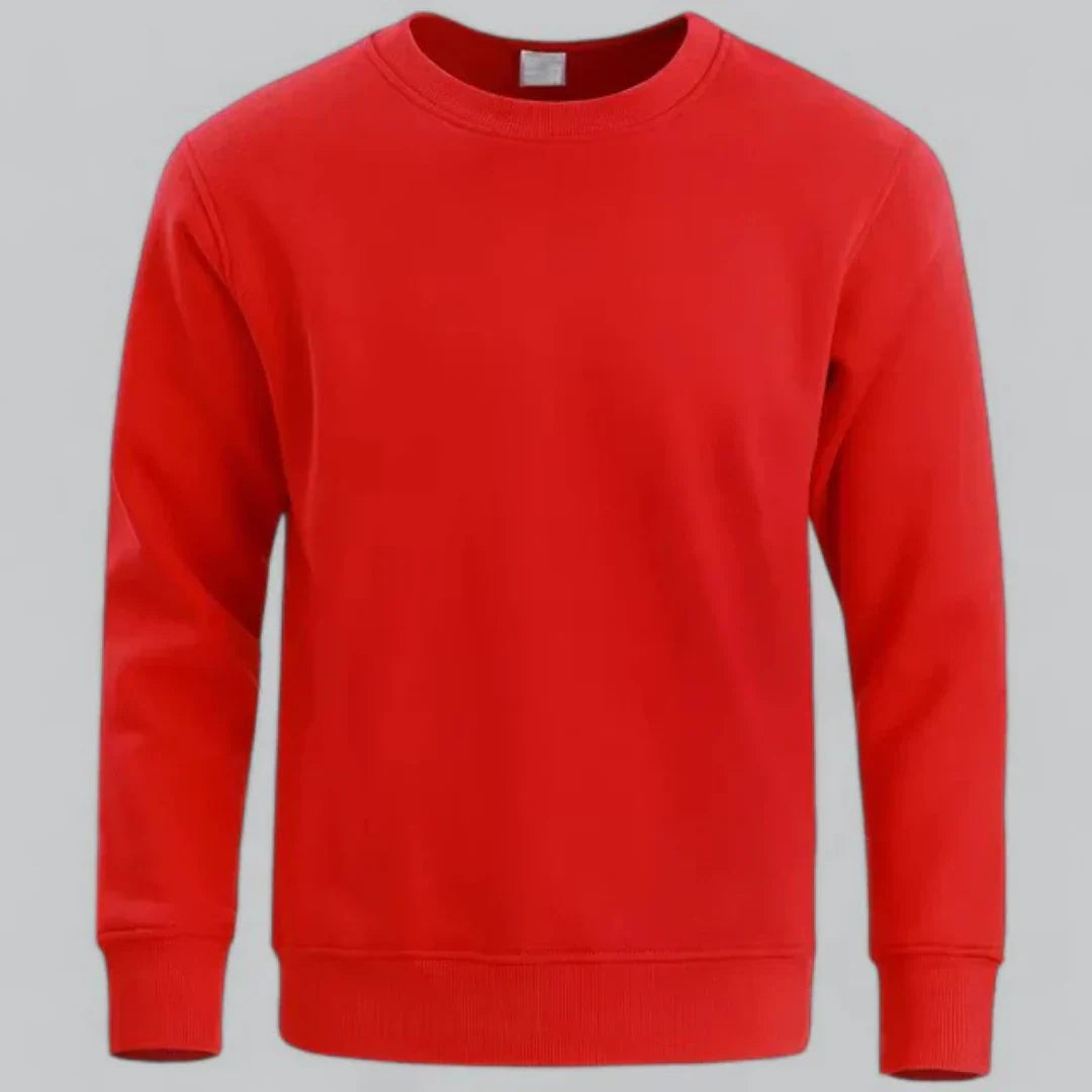 Men's crew neck long-sleeved sweatshirt – casual everyday look