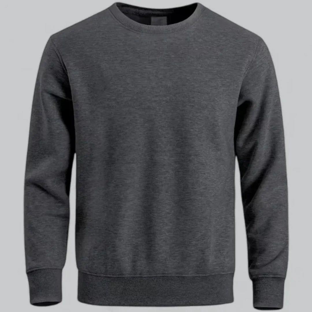 Men's crew neck long-sleeved sweatshirt – casual everyday look