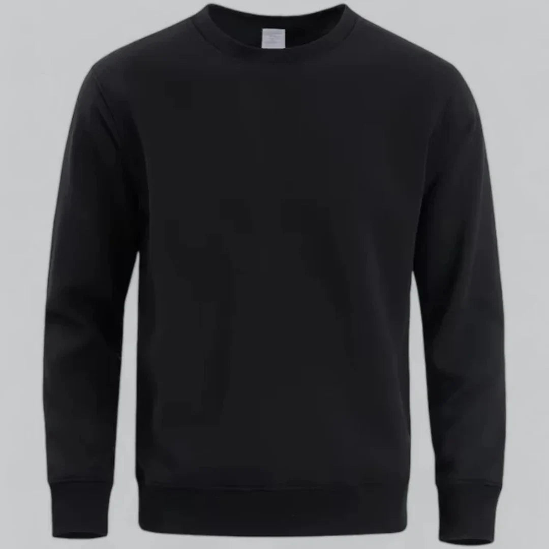 Men's crew neck long-sleeved sweatshirt – casual everyday look