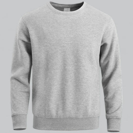 Men's crew neck long-sleeved sweatshirt – casual everyday look