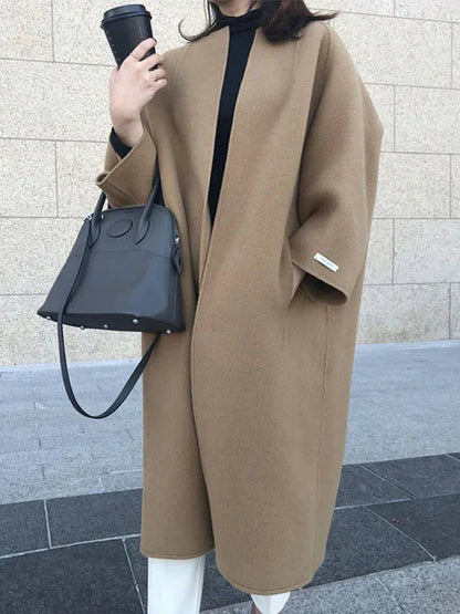 Lisi - long wool coat for women