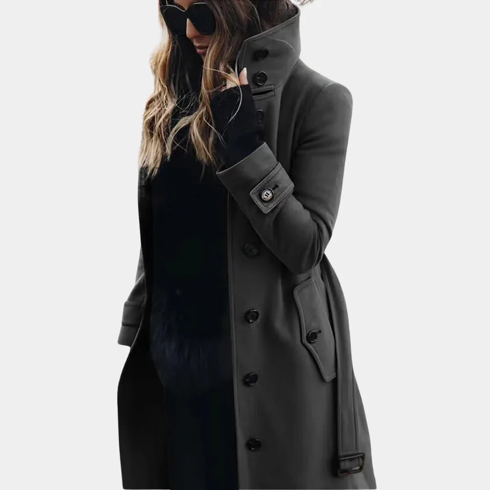 Jill - stylish and warm trench coat for women