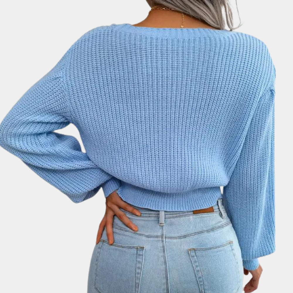 Silvana - behagelig strikket dametrøje for et hyggeligt look