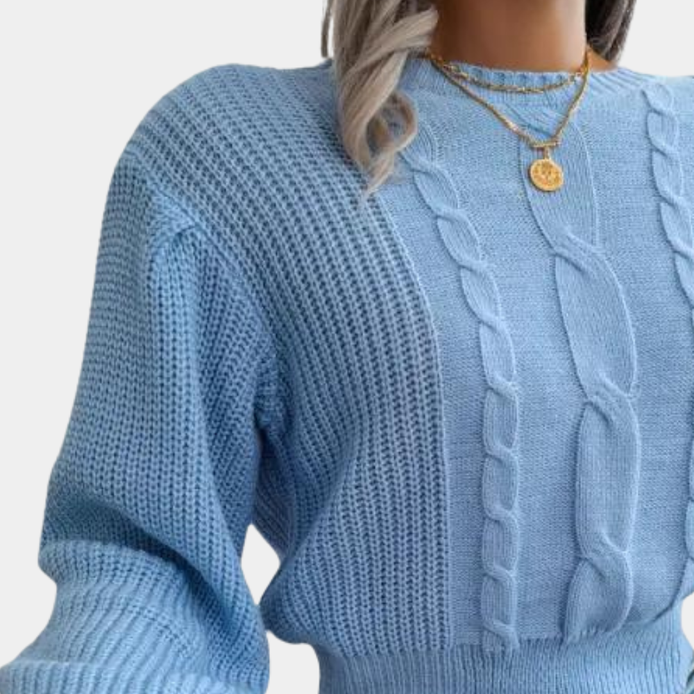 Silvana - behagelig strikket dametrøje for et hyggeligt look