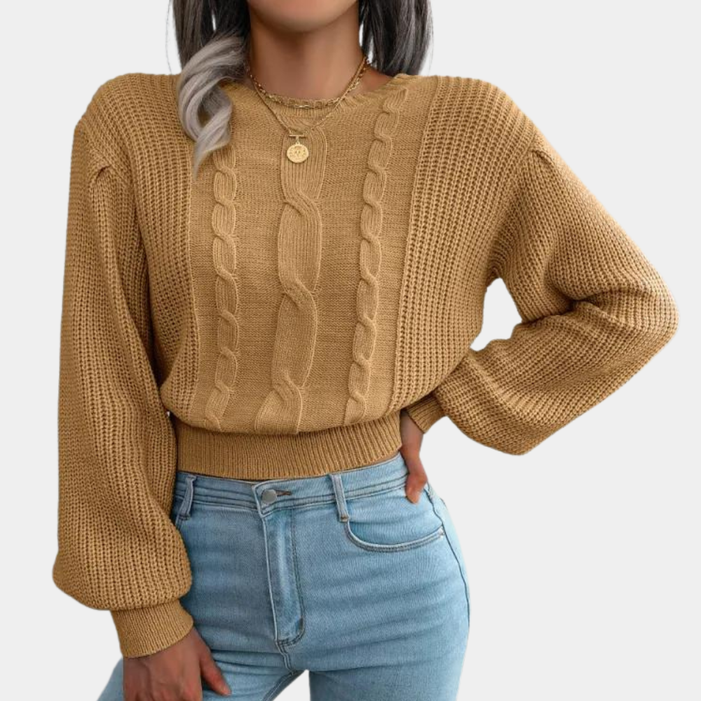 Silvana - behagelig strikket dametrøje for et hyggeligt look