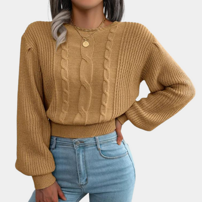 Silvana - behagelig strikket dametrøje for et hyggeligt look