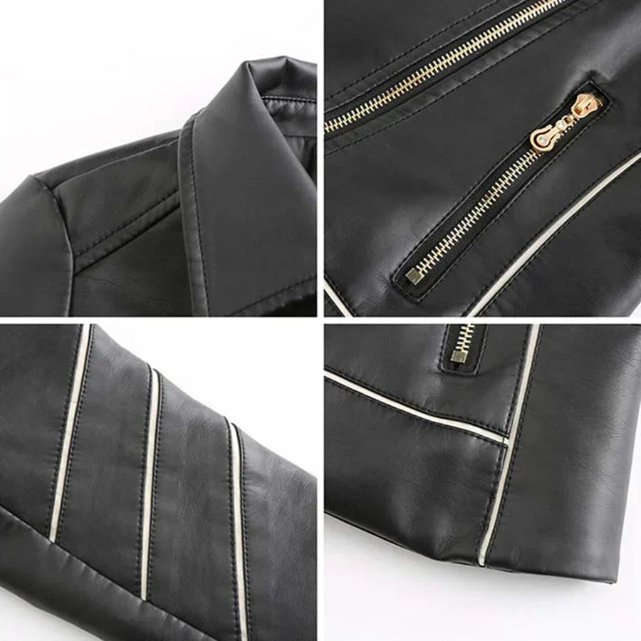 Hannie - elegant læderjakke for et sofistikeret look