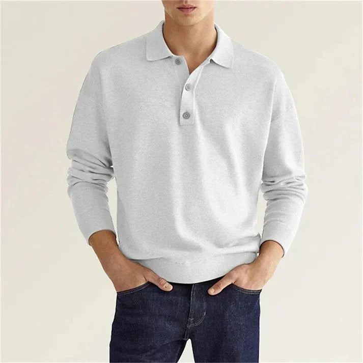 Elias -langærmet poloshirt
