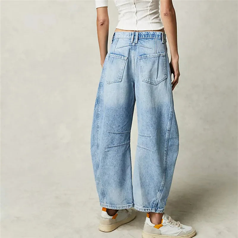 Retro jeans til kvinder - afslappet snit