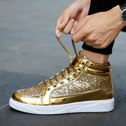 Veste - chaussures à paillettes pour hommes