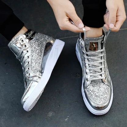 Veste - chaussures à paillettes pour hommes