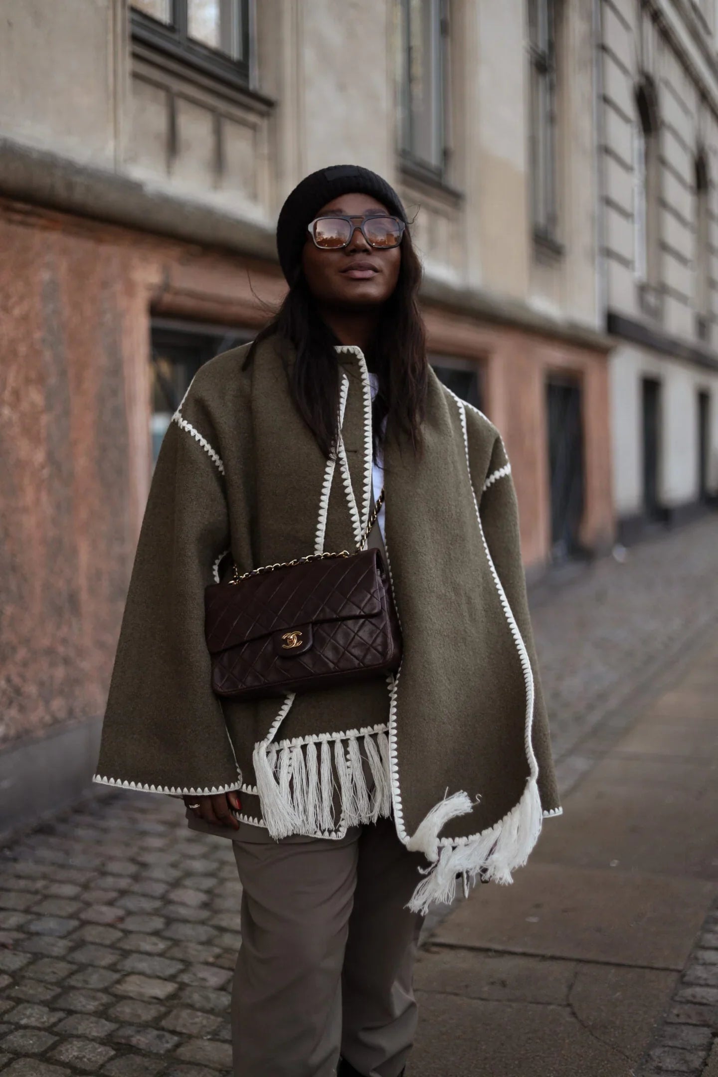 Keyra - luxurious jacket with scarf