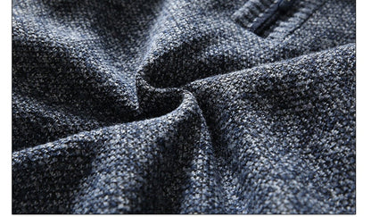 Titan sweater med halv lynlås til mænd - varm striktrøje