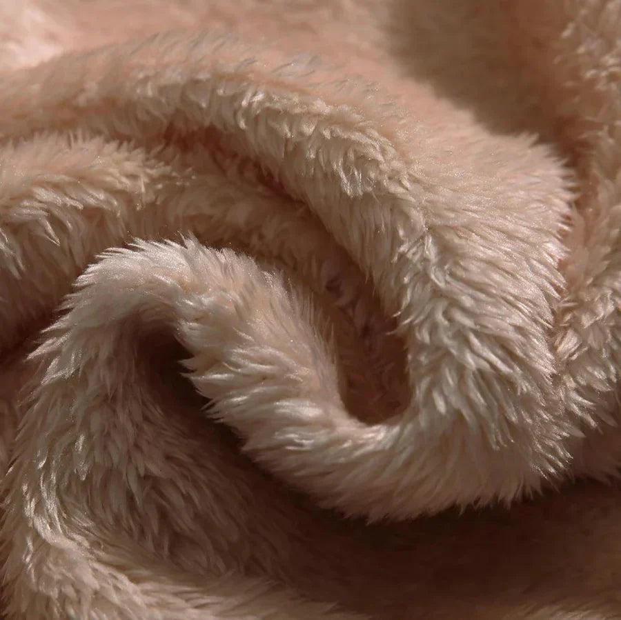 Teddy - knusse herencapuchon met fleece voering