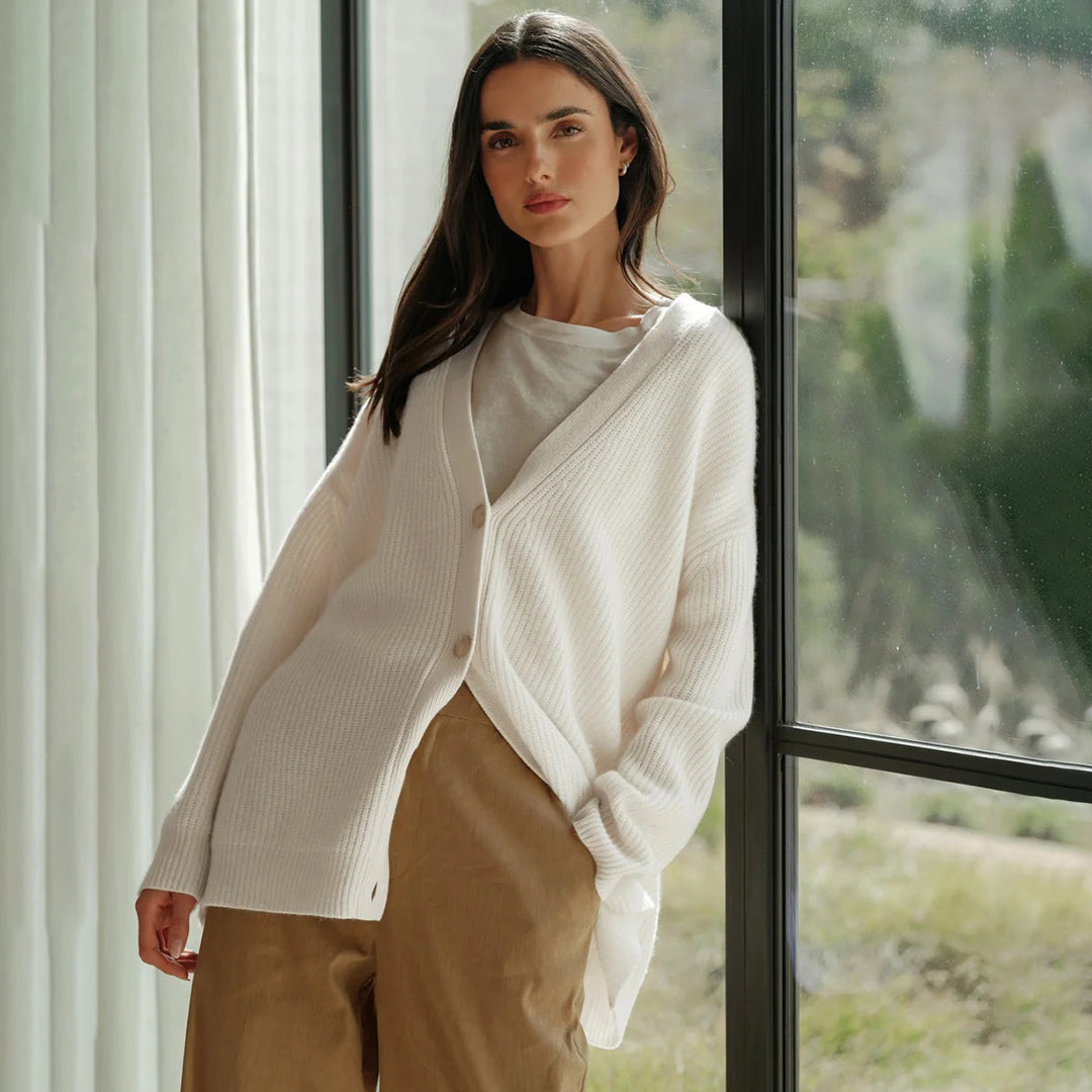 Pepita - cardigan i kashmir til kvinder